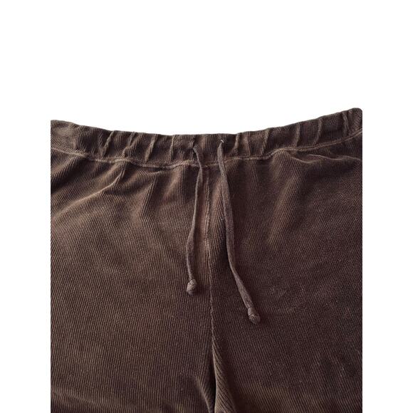 MOUNTAIN LAKE CASUALS HI-RISE PANTS, WOMENS, L, BROWN, DRAWCORD, BRUSHED COTTON - Picture 3 of 9